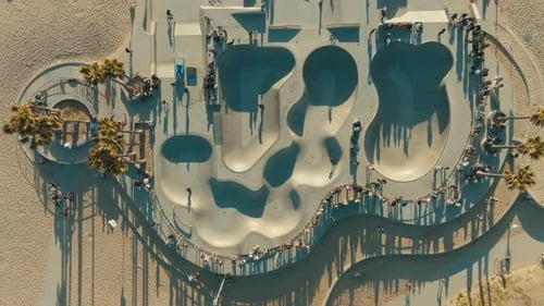 Venice Beach Skate Park. Los Angeles. California.