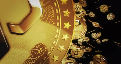La crypto-monnaie Polygon Matic vole entre la boucle de pièces d'or