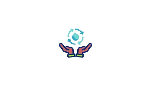 Save Water Animated Icon