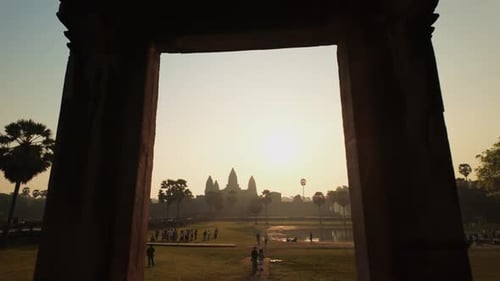 Epic Sunrise View of Angkor Wat Temple