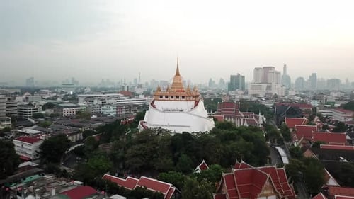 Bangkok Tailandia Wat Saket El Monte Dorado