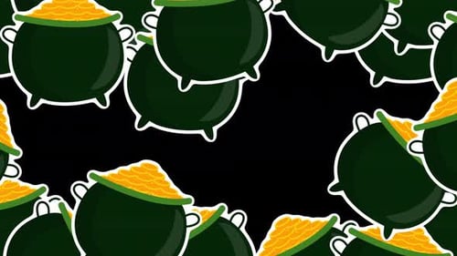 saint patrick's day transition with transparency alpha channel 4k