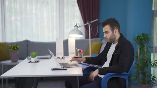 A freelance businessman who wants to remain silent says shhh.