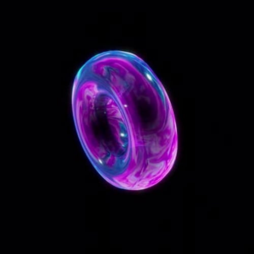 Vibrant Abstract Fluid Morphing Loop