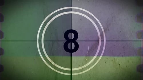 Old Time Film Countdown Video 10 Sec