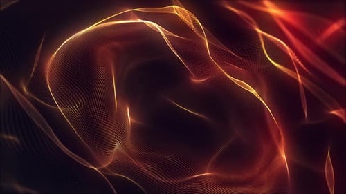 Abstract Fluid Glowing Lines Background Loop