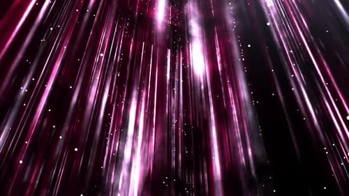 Glowing Pink Light Speed Lines Abstract Background