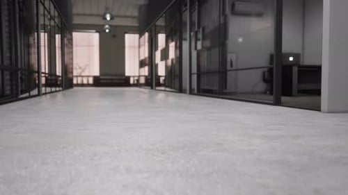 Interior of Modern Empty Office Building