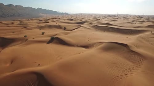 Mesmerizing Drone Footage of a Vast Desert Landscape in 4K