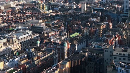 London From Above Featuring Marylebone Soho and Covent Garden with City Skyline and London Eye