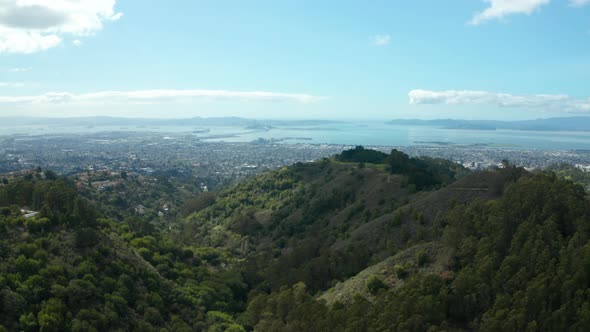 Aerial View of Green Hills at Grizzly Peaks Fish Ranch Road Berkeley ...