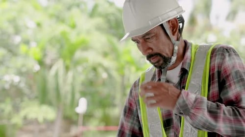 Man Working on a Construction Project