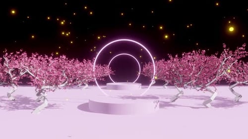 Cherry Blossom Sakura Tunnel 01 Hd