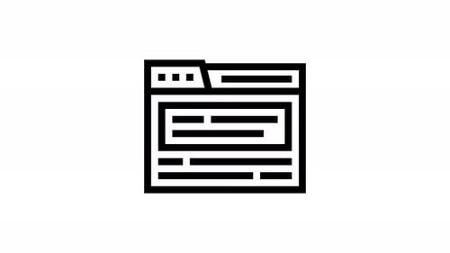 Minimalist Loading Content Animation for Folder Icon