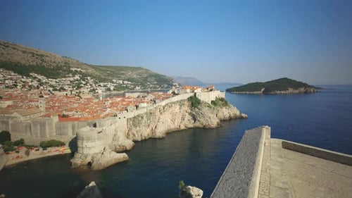 Dubrovnik seen from St. Lawrence Fortress, Croatia
