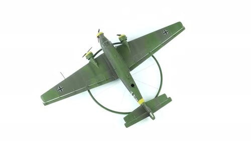 Douglas Us Air Force Model Twin Engine Medium Bomber Top View.