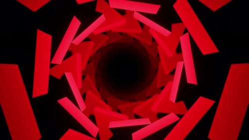 Abstract spiral Vj loop red and blue background for dance music 3d render. Vj and Dj loop for bar