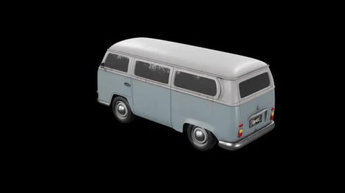 Animation für das Straßenfahren mit Wohnmobil Alpha Cahannel