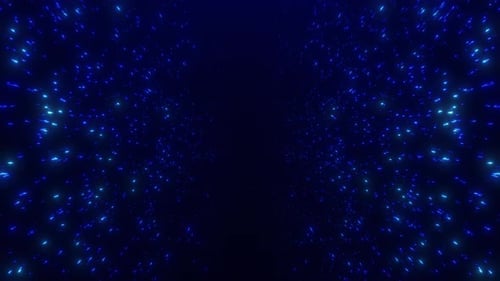 Technology futuristic abstract digital blue background of flying through time and space