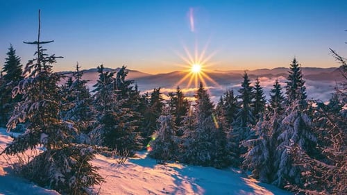 Winter-Sonnenaufgang