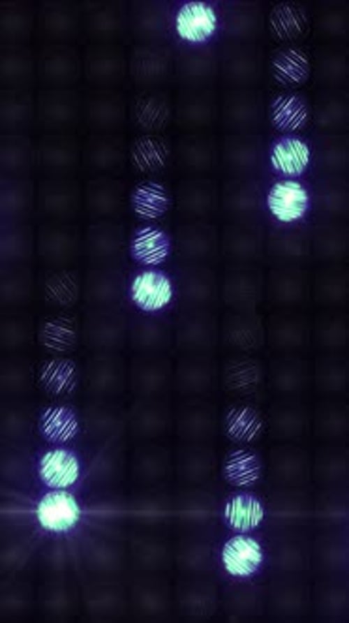 Die Wirkung des Meteorschauers auf die Lichtwand