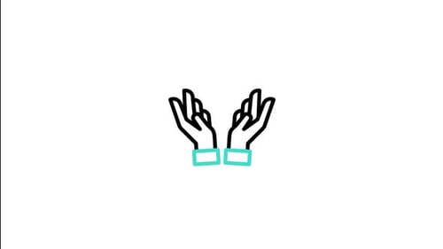 Animiertes Beten-Symbol