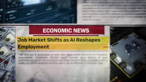 Job Market Shifts As Ai Reshapes Employment Newspaper Headline Titles