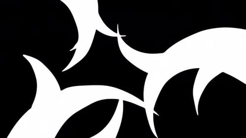 Dynamic Fluid Abstract Shape Transition Reveal