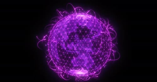 Red de conexión global Tecnología de circuito de línea Ai Transferencia de datos abstracto fondo azul 5g