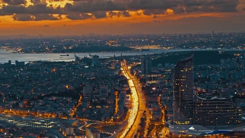 4 K Aerial Views Of Istanbul City, Turkey