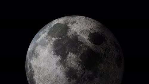 Earth satellite Moon with alpha channel overlay view from outer space 3d render. Solar system