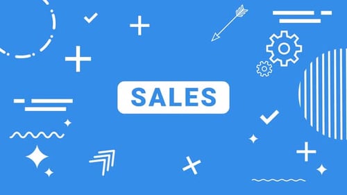 Stylish Informative Infographic Loop Animation, Sales Title Infographic Background Elements