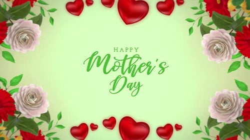 Happy Mother's Day Animated Motion Graphics V3