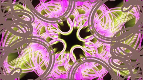 Fondo abstracto giratorio de líneas circulares