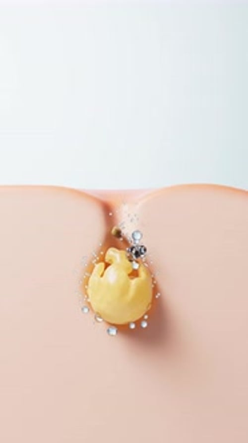 3D Animated Skin Pore Cleansing and Exfoliation