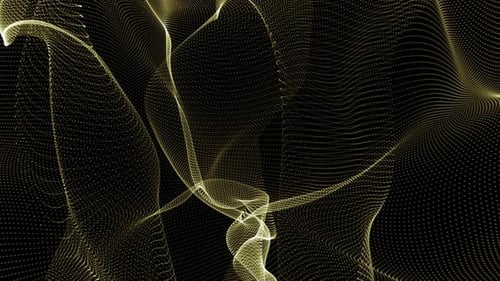 Yellow Particles Flow