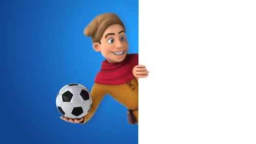 Cartoon medieval historical character