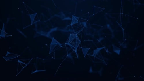 Technologie numérique abstraite Big Data Moving Polygon Online Cybersécurité Contexte de protection des données