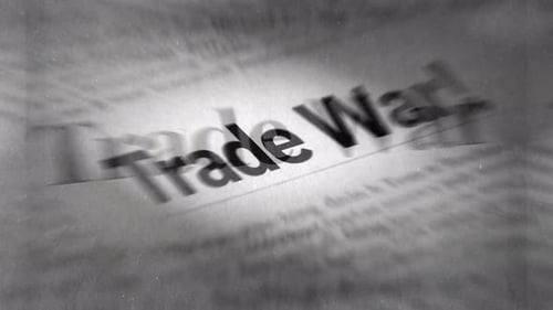 Image Captures Worldwide Economic Struggle Depicted On Aged Newspaper With Striking Visuals