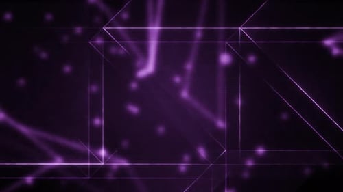 Glowing Purple Futuristic Grid Network Motion Background