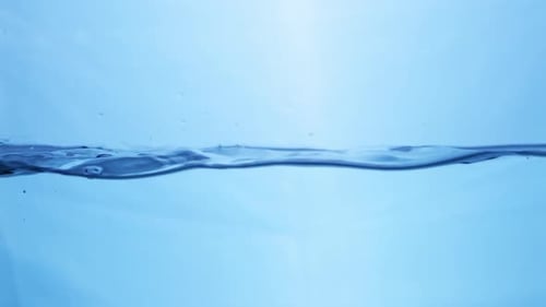 Rippling Water Surface on Light Blue Background