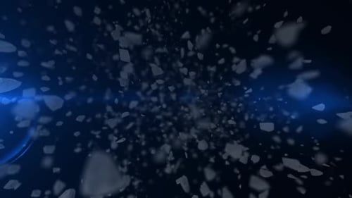 Abstract Glowing Particles Animation Background