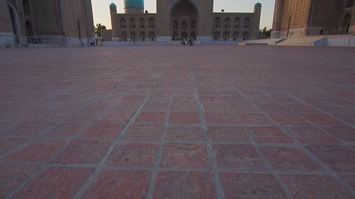Three madrasah of Registan in Samarkand, Uzbekistan.