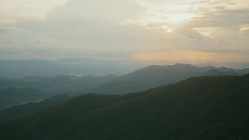 Majestic Mountains at Sunset