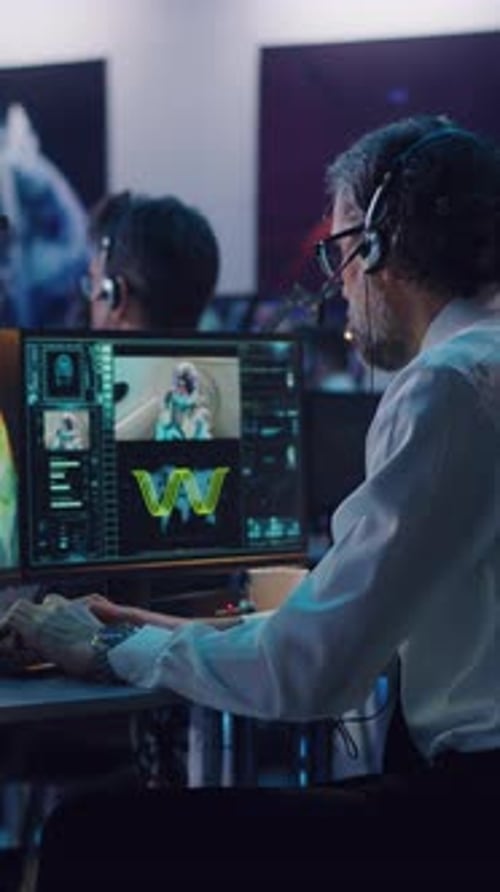 Flight Control Team Celebrating Rocket Launch