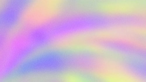 Pastel neon rainbow multicolored gradient background with grain noise texture