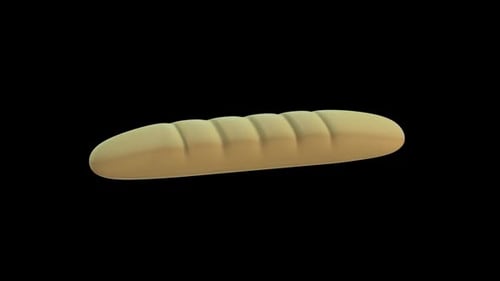 Animated 3D Baguette Icon