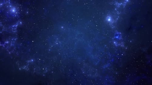 Deep Space Nebula and Twinkling Stars Animated Background