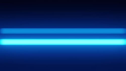 Dynamic Neon Blue Line Horizontal Transition