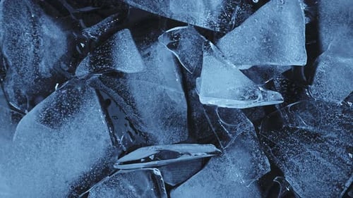 Blue Ice Crystal Close Up